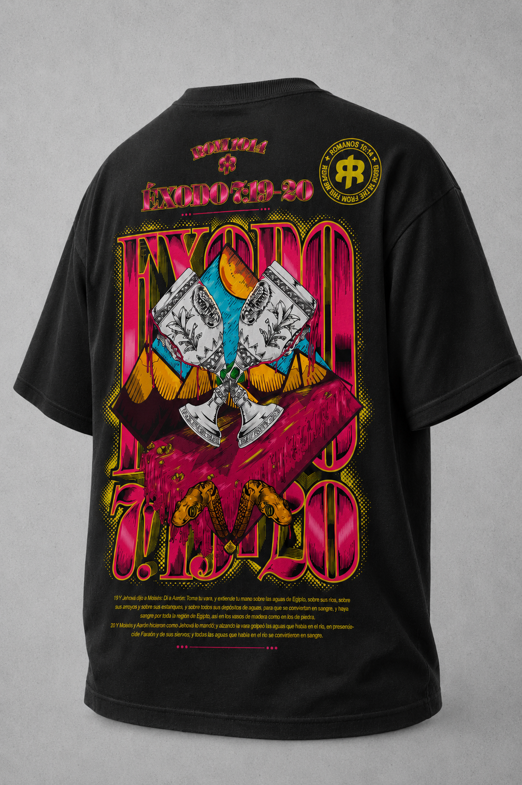 Éxodo 7:19-20 - Camiseta Oversize