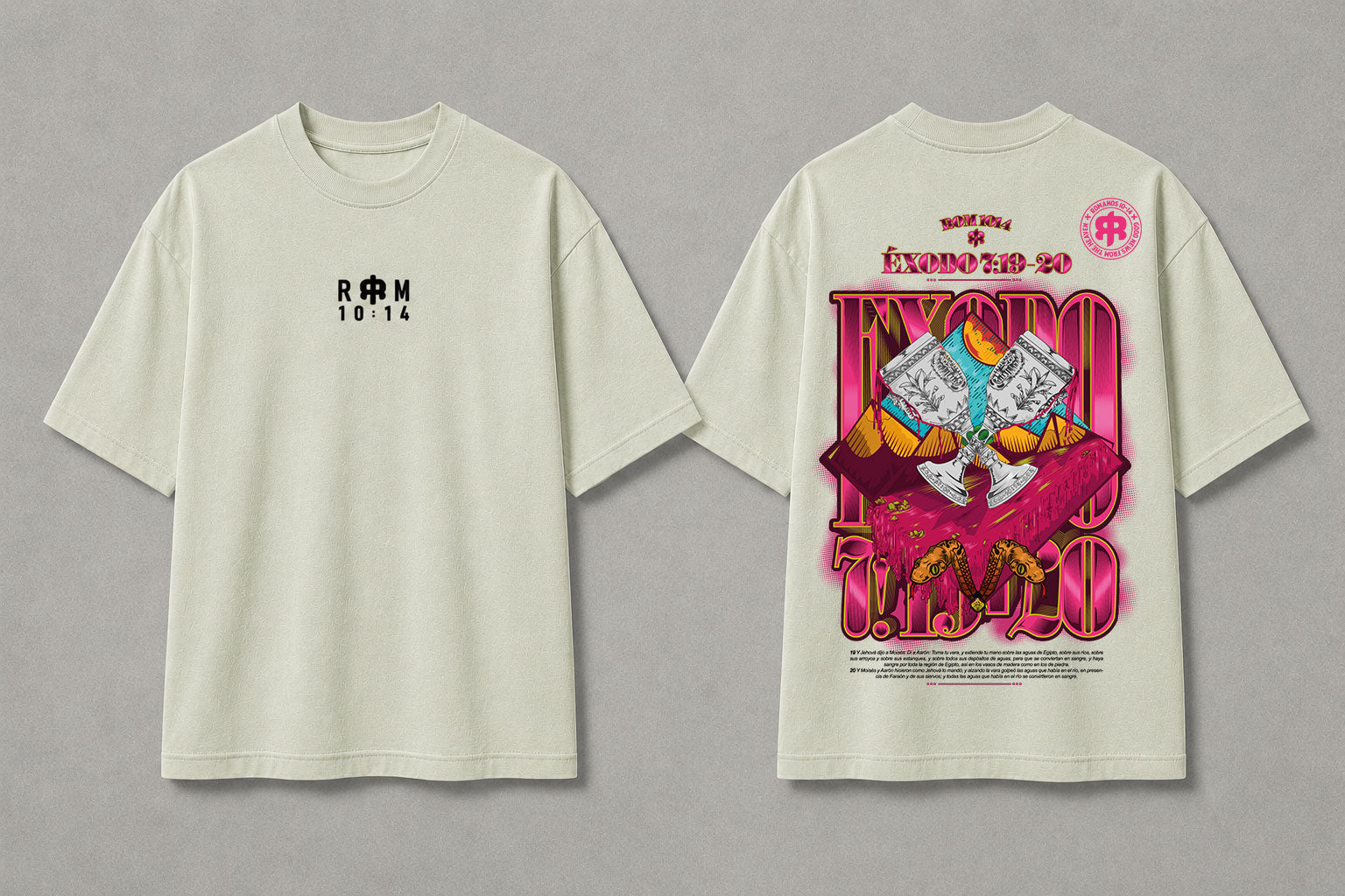 Éxodo 7:19-20 - Camiseta Oversize