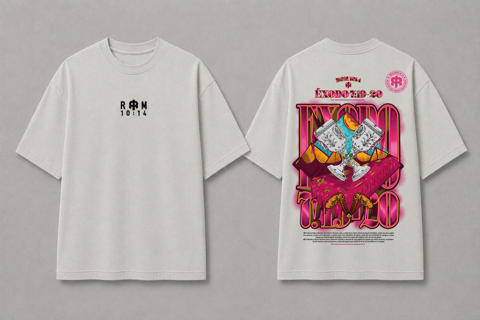 Éxodo 7:19-20 - Camiseta Oversize