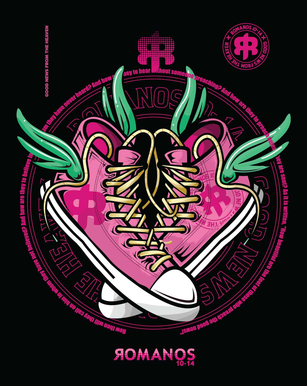 Romanos 10:15 Tennis Magenta